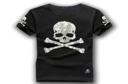 MMJ Mastermind Giappone Shining Diamond Rhine Skull Gun T-shirt in cotone a maniche corte T-shirt t-shirt bianco e nero Colore 5917666