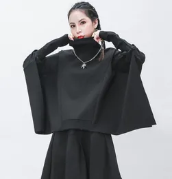 Hoodies النسائية femininos pulover sreeetwear حجم كبير من النوع الثقيل ذي الحجم الكبير batwing الأكمام طويلة harajuku tops4834370