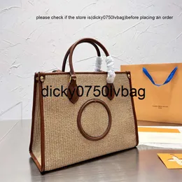 Louiseviutionbag Luis Vuittons Brand Bag Lvse Tote Viton Designer Handbags Bag Luxury Retro Straw Weaving Women Women 35cm