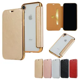 Design Flip Cover iPhone 15 14 Case Phone Case for iPhone 11 13 Pro Max xr XR Max 12 Golden Ultra Thin Electroplated TPU Case