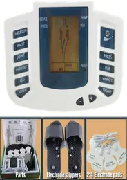 JR309 Button russo Eletroestimulador Corpo muscular Relax massageador muscular Pulso TENS ACUPUNCURA SLIPPER8 PADSBOX2535688