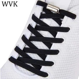 Shoe Parts Elastic Shoelaces No Tie Laces Lazy Metal Lock Creative Kids Adult Sneakers Flat Shoelace Fast Safety Unisex