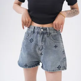 Women Floral Logo Letter RACGINAMENTO Denim designer di jeans Shorts di lusso SMLXLXXL