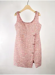 Pink Queen Abito Donna Tubino Aderente, Scollo Rotondo, Senza Maniche, Lunghezza Al Ginocchio, Nero Taglia XL