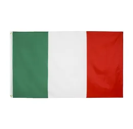 I lager 3x5ft 90x150cm hängande grön vit röd remsa ita it italiensk italiensk flagga och banner för firande dekoration1207257