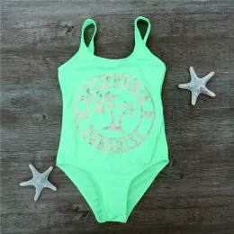 dresses 714 Years Pineapple Decoration Kids Girls One Piece Swimsuit Girls Swimwear 2024 Children Swimsuit Cute Baby Bathing Suit A21