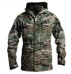 M65 Tactical Waterproof Windbreaker Hiking Camping Jackets Outdoor Hoodie Sports Coat Men High Quality Multipocket Jackets 2012011214141