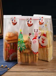 Geschenkverpackung 50pcs Weihnachtszellophane Bags Party Cello Cookie Back süße Süßigkeiten Biskuit Bag Hand MAD MAD DIY PLASTOM PACKAGT1054108