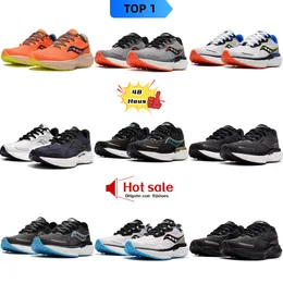 Designerskor Saucony Running Shoes Mens Womens Black White Yellow Orange Violet Brian Shrader OG Outdoor Cross-Country Mountaineering Trainers Sport Sneakers