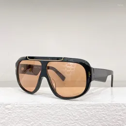 Óculos de sol Piloto preto da moda de rua para masculino TF1093 Hip Hop Sunies 2024 Chegada de óculos solares de acetato espesso Homens homens