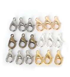 10121416mm 1000pcs Metal Lobster Clasps Hooks For Jewelry Making Finding Connect Buckle DIY Necklace8078848