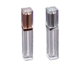DIY Champagne Clear Lip Gloss Tube Container Whole 6ML Square Empty Lipgloss Tubes Lipstick Lipblams Bottles Containers Cosmet5176615