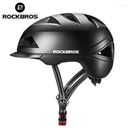 Hełmy motocyklowe Rockbros Electric Vhill Hełm Mężczyźni Kobiety Ultralight Motocyclist Hat Hat Anti-Sweat Bezpieczeństwo E Sprzęt e-rowerowy