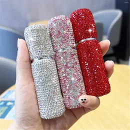 Storage Bottles Luxurious Crystal Diamond Perfume Spray Bottle 10ml Mini Shiny Refillable Empty Split Portable Cosmetic Container