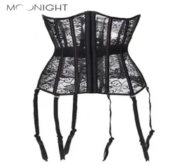 Moonight Female Shaperwear overbust Cavalchi di corsetti neri traspiranti Slim Bustier Corset Corselet S2XL2997817