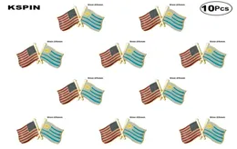 USA URUGEL PIN bayrağı rozeti broş pimleri rozetleri 10 adet çok xy054107468076