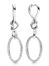 Autêntica caixa original de brinco de argola de prata de prata 925 para brincos sedutores jóias de designer de luxo mulheres earrin1768216