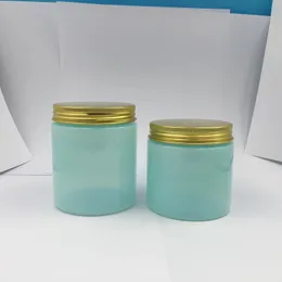 Speicherflaschen 100ml 200 ml 250g Blau Kunststoff Pet Packaging Jar Cookie Container Cream Bank 30