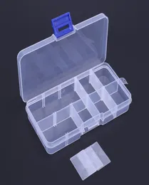 Nya 10 fack Pouch Storage Box Transparent Fishing Lure Square Fishing Box Spoon Hook Lure Tackle Boxs Fish Accessory Boxs4565749