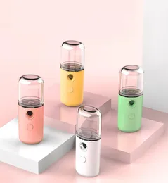 Mini Nano Face Spray Mist Sprayer Home Portable Handheld USB Air Humidifier Alcohol disinfect Nebulizer Moisturizing Skin Care Too4120714