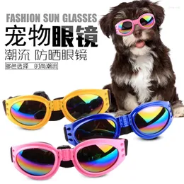 Hundkläder Pet Glasses Solglasögon Låt slösa bort sina skyddsglasögon Sex färg Valfria tillbehör 10st