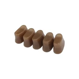 5 PCs Fluta Tail Borracha Brick Orquestral Partes de reparo de instrumento flauta bloco de borracha tamanho de tijolo marrom ferramenta de reparo de teclas marrom