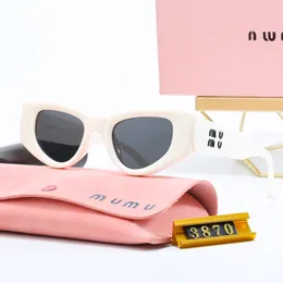 Mens Cat Eye Sunglasses Mui Mui استقطاب النظارات الشمسية للمرأة الفاخرة العلامة التجارية للسيدات