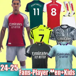 S-4XL 23 24 25 SMITH ROWE SAKA soccer jerseys Fans Player MARTINELLI 2023 2024 football shirt Men Kids kit ODEGAARD G.JESUS ZINCHENKO SALIBA RICE HAVERTZ