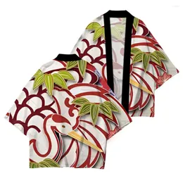 Spring Trend Fashion Wisteria Flower Print Codziennie swobodny kimono Wygodne wysokiej jakości kardiganowe odzież pół rękawia