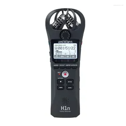 Mikrofonlar Zoom H1N Handy Recorder Dijital Kamera Ses Stereo Mikrofon Röportaj için SLR Kayıt Kalemi Hediye