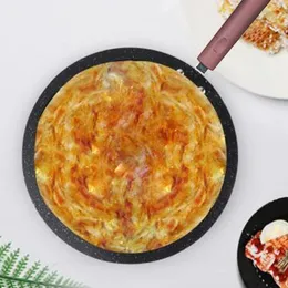 Tavalar Demir tava düz gözleme ızgarası mutfak yumurtası omlet gaz ocak dayanıklı tencere için yapışmaz tencere