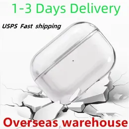 US EU Warehouse For Apple Airpods Pro 2 Air pods Pro 2 3 Earphones 2nd Headphone Accessories Silicone Protective Cover Apple Wireless Charging Box Shockproof Case