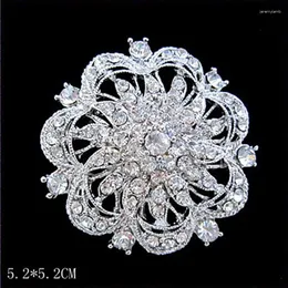 Броши винтажная мода Rhodium plant Crysal Flower Wedding Pin Brooch продает потрясающий чистый шарф для женщин для женщин