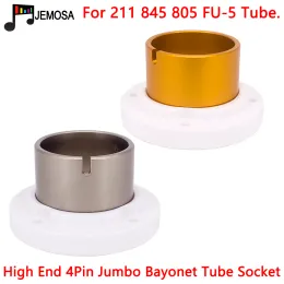 Wzmacniacz 1PC Eizz Wysoka jakość 4PINS Jumbo Ceramic Valve Rurce Podstawa gniazda dla 211 805 845 FU5 810 Wzmacniacz próżniowy Audio HiFi DIY