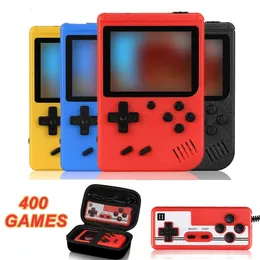 Mini Retro Handheld Game Console gebaut 400 FC -Spiele mit tragbarem Fall 30 Zoll LCD -Bildschirm Video Player Kinder Jungen Geschenk 240430