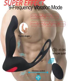 Male Vibrador Prostate Massager Toys Sex Toys para alguns homens adultos gays SexShop masturbador Strapon Vibradores Anal Plug244747940