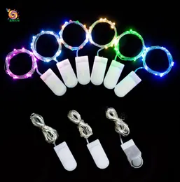 Kreative Wohnkultur LED -Schnur Lichter für Party 1m 10 Lichter Mini Batterie betriebene Saitenleuchte LED -LED -Streifen für Weinflaschen Christm3868078