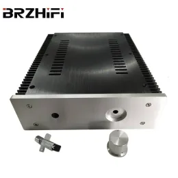 Amplificador Brzhifi BZ2107 Caixa de alumínio do radiador duplo para amplificador de energia DIY CHASSIS DE INSTRUMENTO DE GEBILIÇÕES ELETRONAIS 212*257*70mm