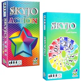 Skyjo Card Party Interaction Entertainment Gra planszowa angielska wersja studenta rodziny