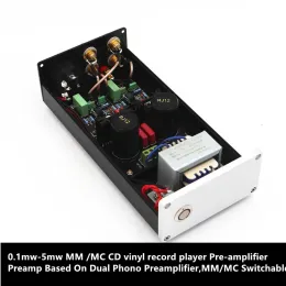 Amplifier 0.1mw5mw MM /MC CD vinyl record player Preamplifier Preamp Based On Dual Phono Preamplifier MM/MC Switchable