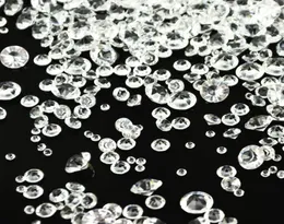Украшение вечеринки 4000pcspack confetti свадебный декор Акриловые кристаллы поставляют празднование 2575 мм крошечные алмазные столы 4103007