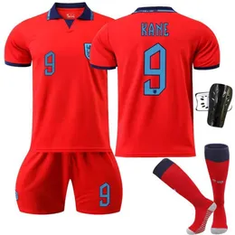 Soccer Jerseys herrespår 2223 VM ENGLAND BORT RÖD NO.9 Kane 19 Mount 10 Stirling 20 Foden fotbollsskjorta