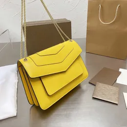 Frauen Handtaschen Crossbody Bag Clutch Designer Marke Luxus Taschen Leder Gold Kette verschiedene Farbhandtaschen Schulter Einkaufstasche Klassische Tasche Geldbeutel Brieftasche