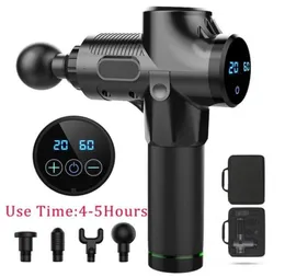 12003300rmin Electric Muscle Massagebaste Faszien Massage Gun Deep Vibration Muscle Relaxation Fitness Ausrüstung mit Bag T1911013894327