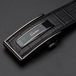 Ciartuar Leather Belt Automatic Buckle Belts for Men Genuine Leather Waist Mens Luxury Designer Belt High Quality Fashion Strap J1209 321m