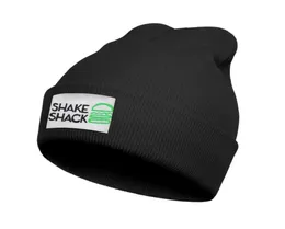 Moda Shake Shack Logo Winter Warm Whilt Whitor Hat Hat Cuffed Hats Plain Squaure Sdale Shake Shack Burger Dog63250633071549