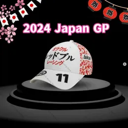 Top Caps 2024 Resmi F-1 Bull Team Cap 2024 Japonya GP Cap Sergio Perez Cap Verstappen Şapka Formül 1 Beyzbol Şapkası Moto Şapkalar Fan Kapağı T240429