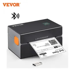 Vevor Thermal Label Printer Portable Printer 300DPI 4x6メーリングパッケージ印刷w Bluetoothオートマチックラベル認識240429