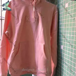 Haft kith z kapturem bluzy mężczyźni mężczyźni pudełko bluza z kapturem Kith Hoodie Quality Inside Tag 7925