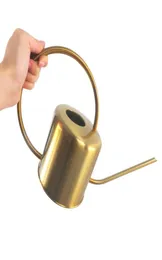 Manuse de irrigação prática Mini garrafa de água ao ar livre Kettle Garden Garden Aço inoxidável Água lata 1300 ml de jardinagem equipamento de jardinagem6107419